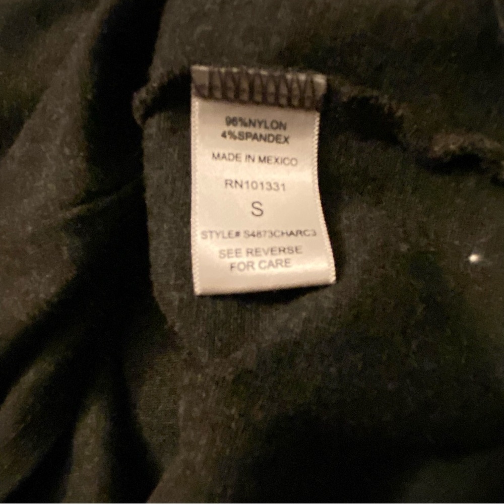 Charlotte Russe Skirt Dark Grey Gray Mini Slit Pull-On Small - Picture 5 of 6